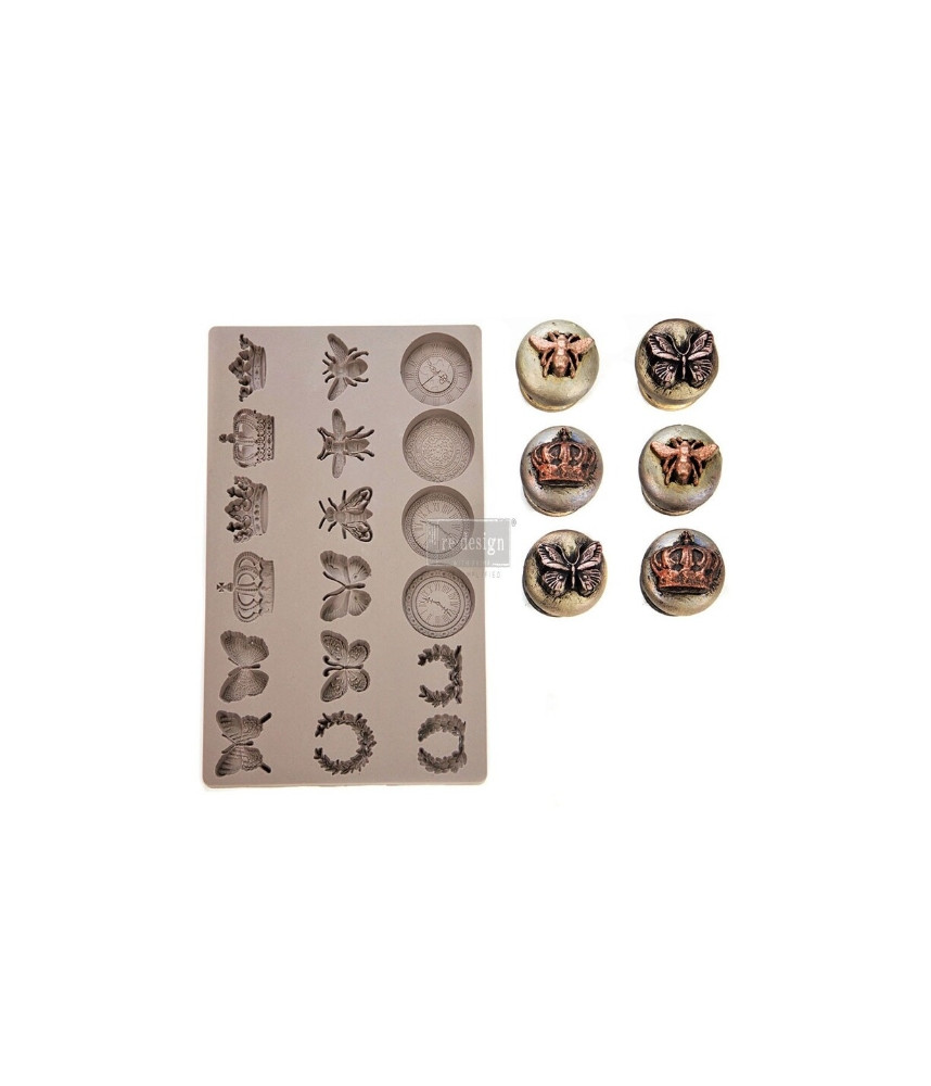 Prima Redesign Decor Moulds Bees, and Crown