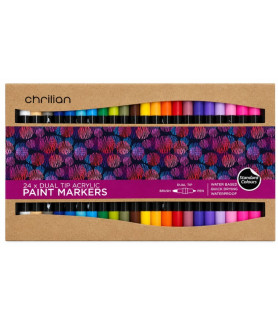 Chrilian Acrylic Dual Tip Marker 24's