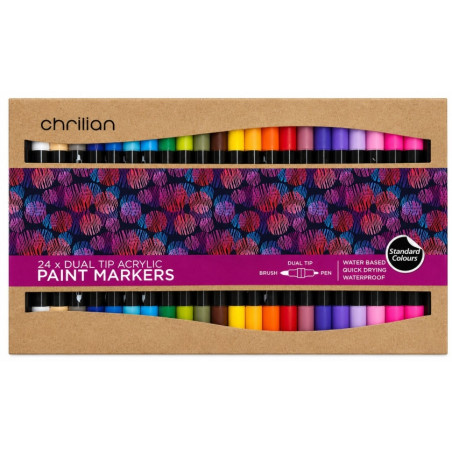 Chrillian Acrylic Dual Tip Marker 24's