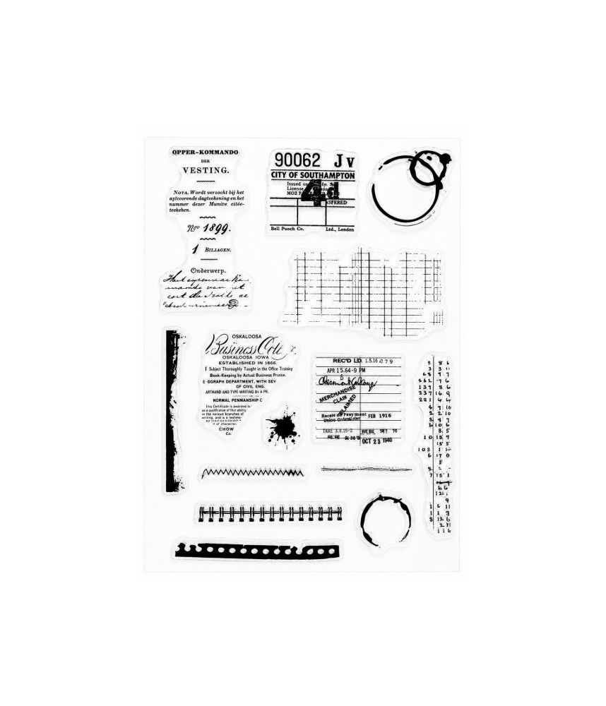 Clear Stamps Vintage English