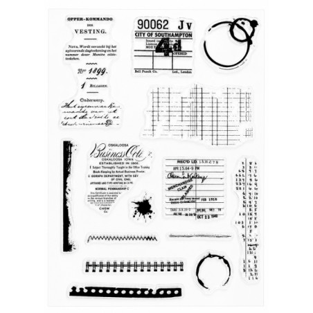 Clear Stamps Vintage English