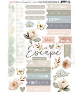 Uniquely - Bohemian Escape Cut-a-Part Sheet