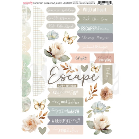 Uniquely - Bohemian Escape Cut-a-Part Sheet