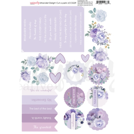 Uniquely - Ultraviolet Delight Cut-a-Part Sheet