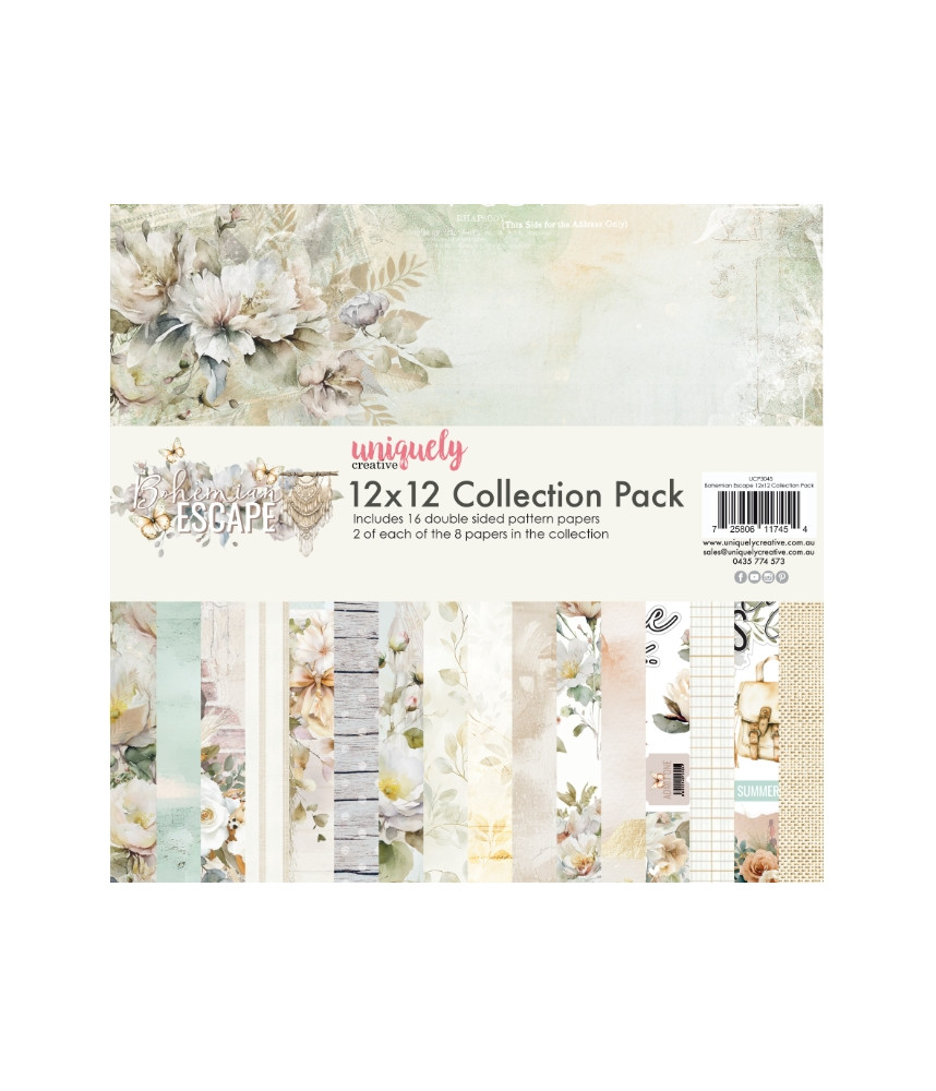 Uniquely - Bohemian Escape 12x12 Collection Pack (16 sheets)