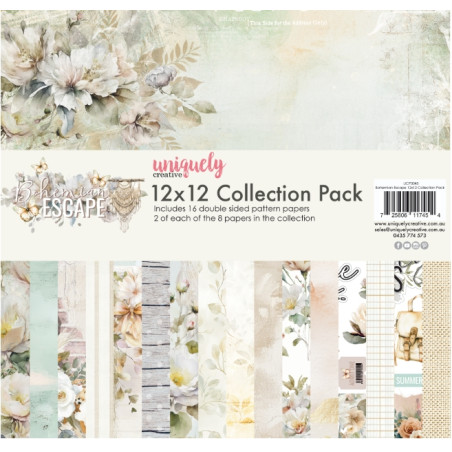 Uniquely - Bohemian Escape 12x12 Collection Pack (16 sheets)