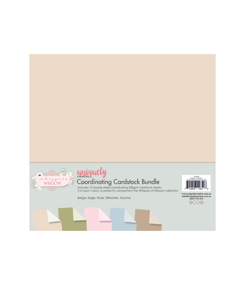 Uniquely - Whispers of Wisdom Coordinating Cardstock Bundle