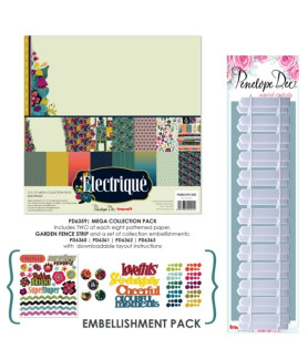 Penelope Dee 12 x 12 Paper Pack ELECTRIQUE MEGA COLLECTION PACK