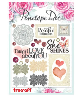 Penelope Dee Rosey Embellish- It Sticker