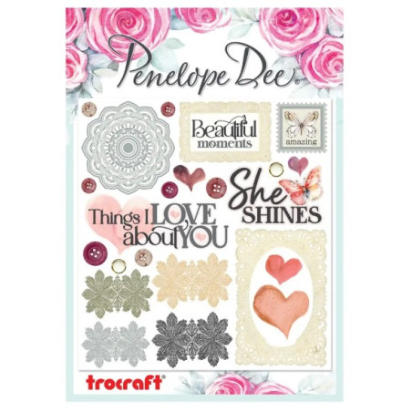 Penelope Dee Rosey Embellish- It Sticker