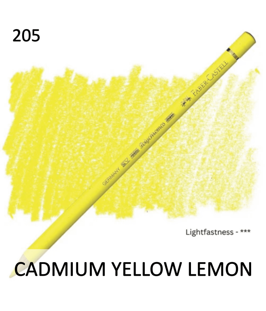 Faber Castell Polychromo Pencil - Cadmium Yellow Lemon