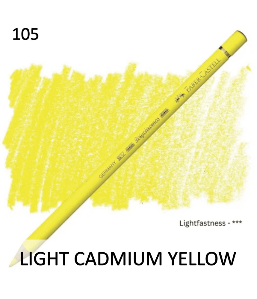 Faber Castell Polychromo Pencil - Light Cadmium Yellow