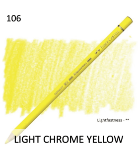Faber Castell Polychromo Pencil - Light Chrome Yellow
