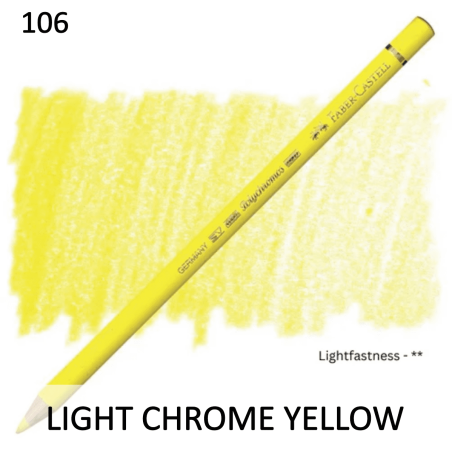 Faber Castell Polychromo Pencil - Light Chrome Yellow
