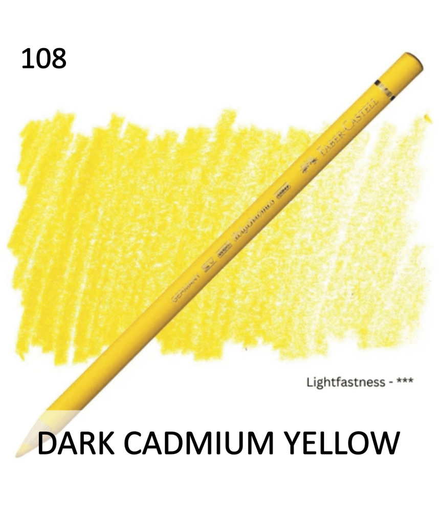 Faber Castell Polychromo Pencil - Dark Cadmium Yellow