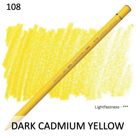 Faber Castell Polychromo Pencil - Dark Cadmium Yellow