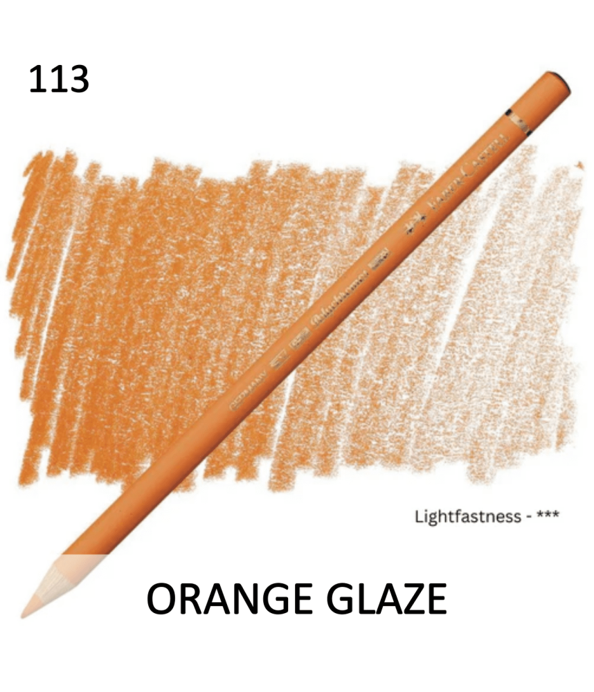 Faber Castell Polychromo Pencil - Orange Glaze