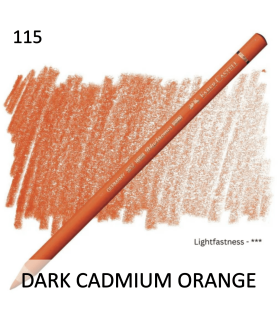 Faber Castell Polychromo Pencil - Dark Cadmium Orange