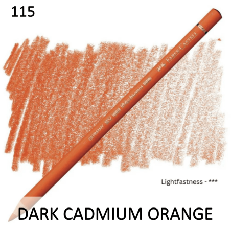 Faber Castell Polychromo Pencil - Dark Cadmium Orange