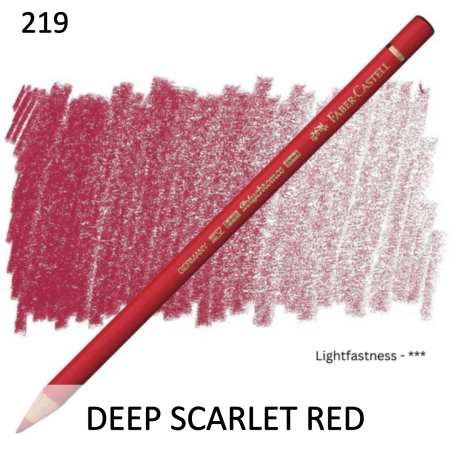 Faber Castell Polychromo Pencil - Dark Scarlet Red