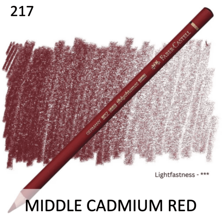 Faber Castell Polychromo Pencil - Middle Cadmium Red
