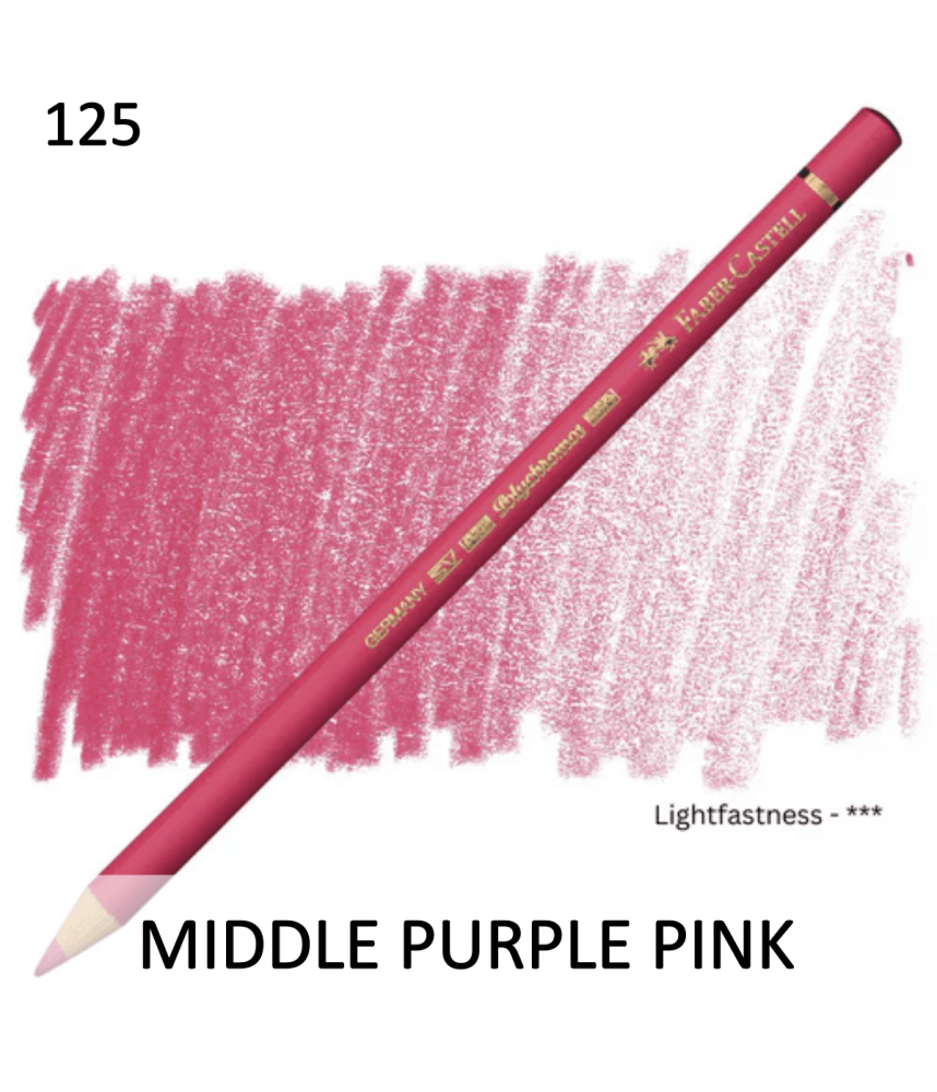 Faber Castell Polychromo Pencil - Middle Purple Pink