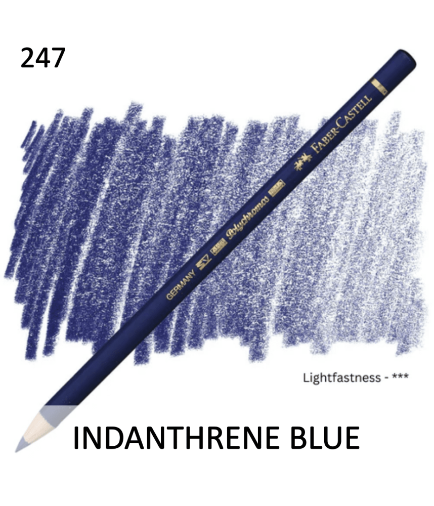 Faber Castell Polychromo Pencil - Indanthrene Blue