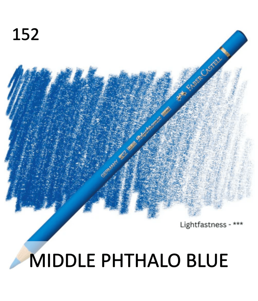 Faber Castel Polychromo Pencil - Middle Phthalo Blue