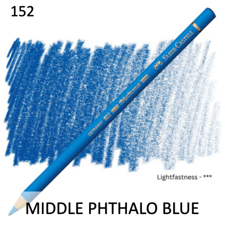 Faber Castel Polychromo Pencil - Middle Phthalo Blue