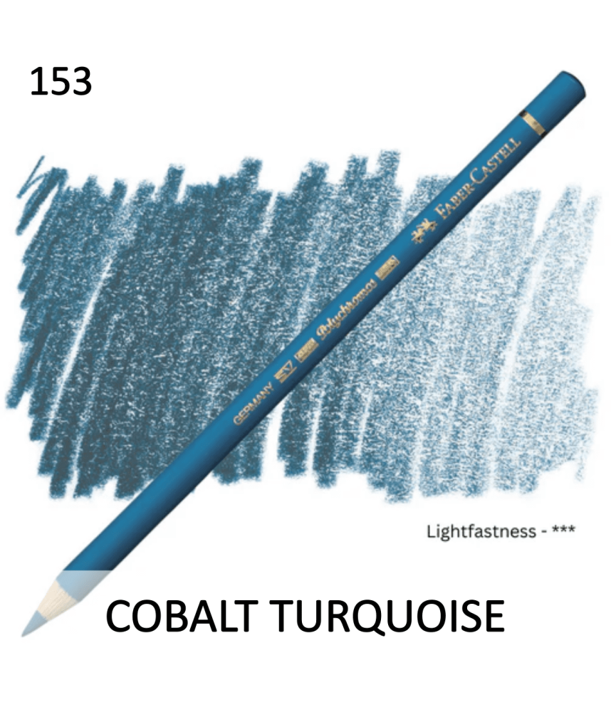 Faber Castell Polychromo Pencil - Cobalt Turquoise
