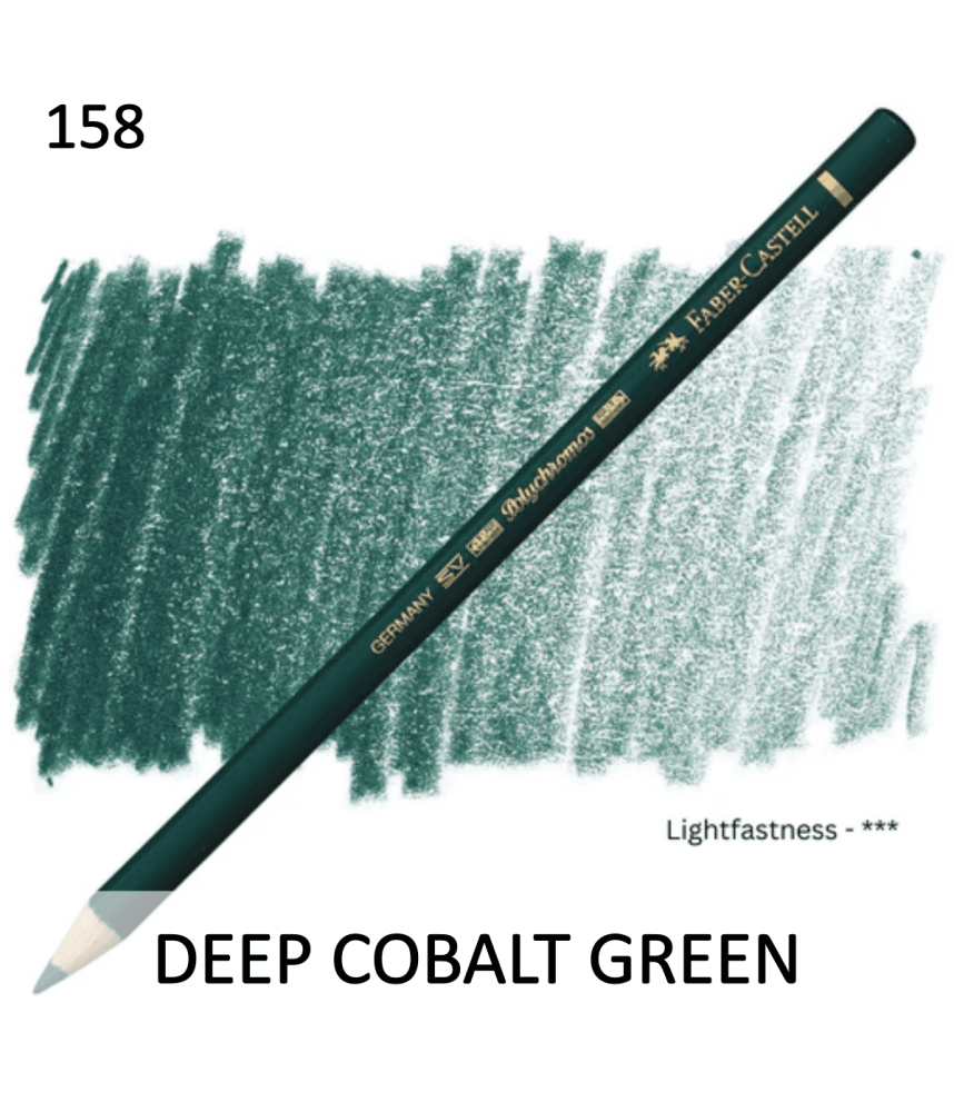 Faber Castell Polychromo Pencil - Deep Cobalt Green
