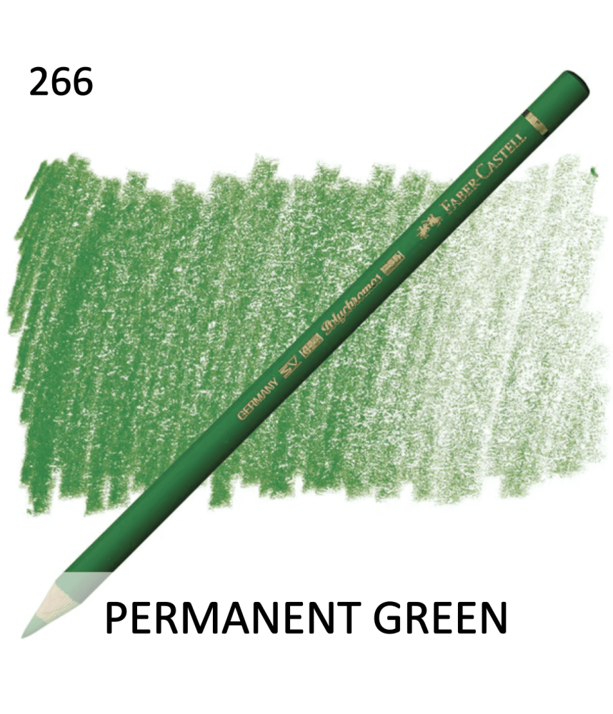 Faber Castell Polychromo Pencil - Permanent Green