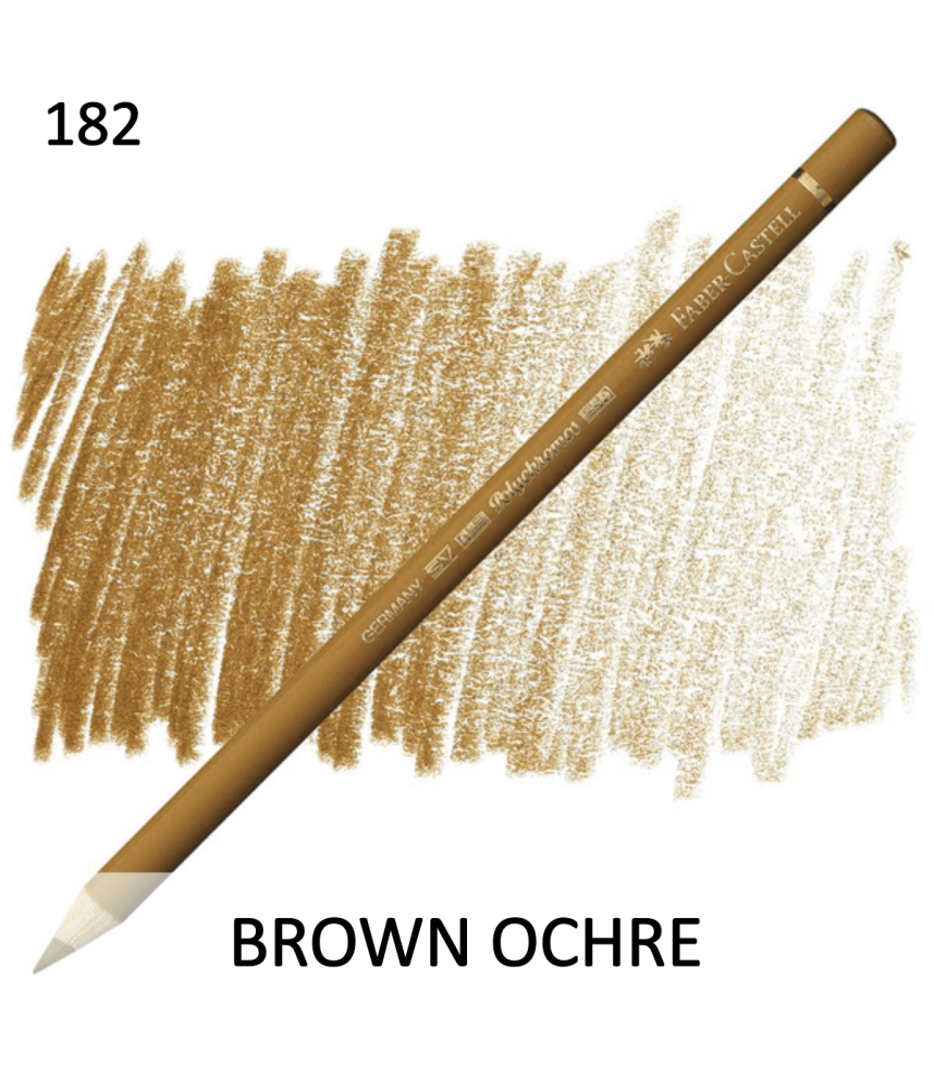 Faber Castell Polychromo Pencil - Brown Ochre