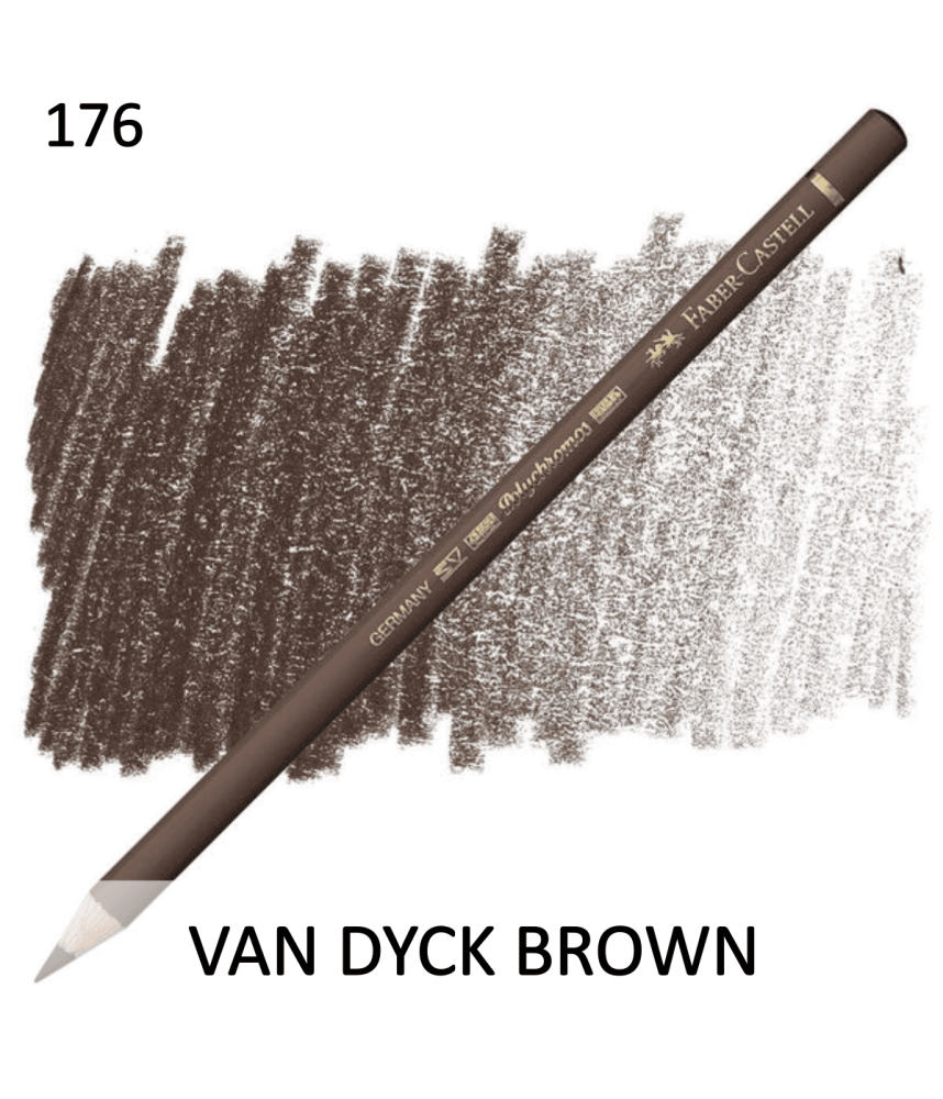 Faber Castell Polychromo Pencil - Van Dyck Brown