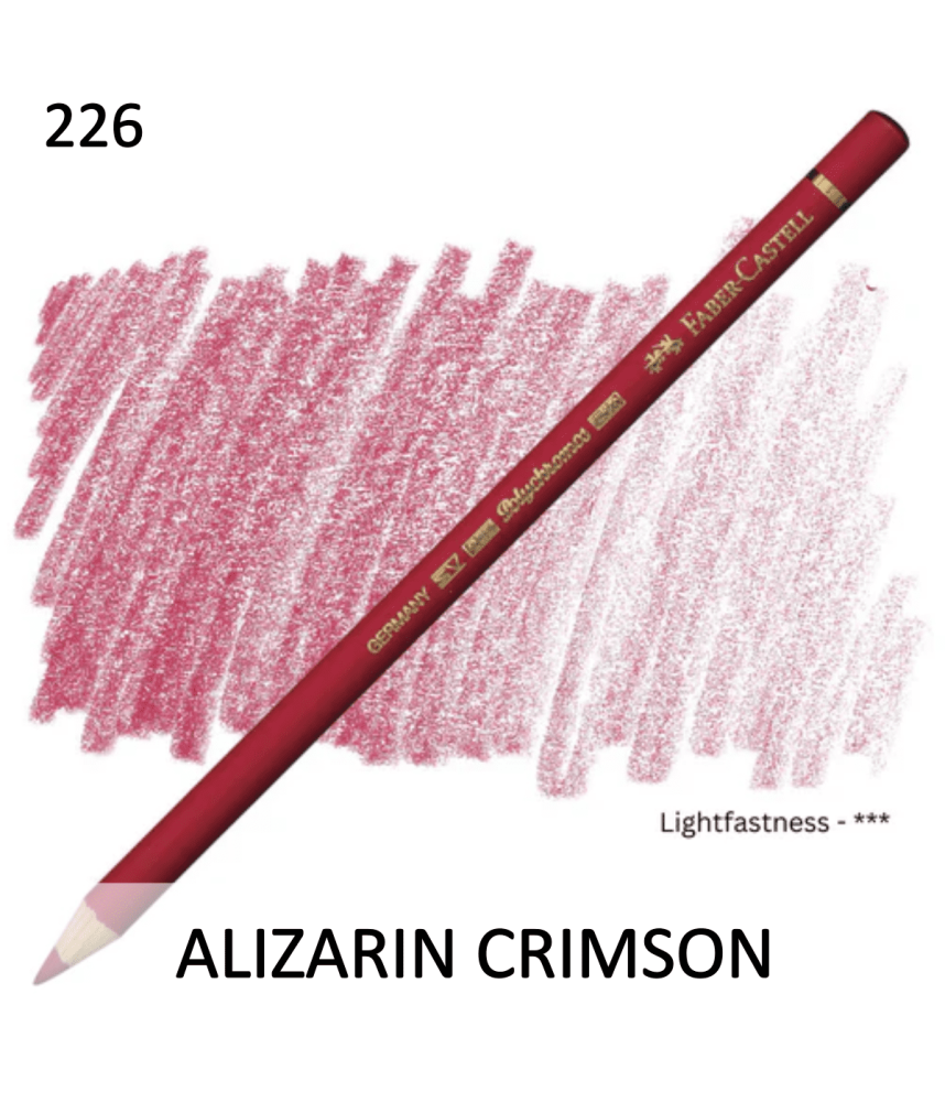Faber Castell Polychromo Pencil - Alizarin  Crimson