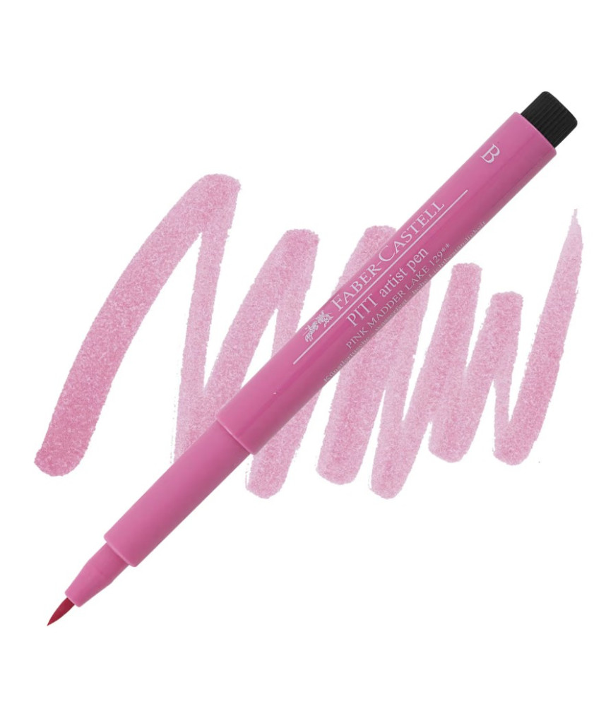 Faber Castell Pitt Artist Brush Tip Pen - Pink Madder Lake
