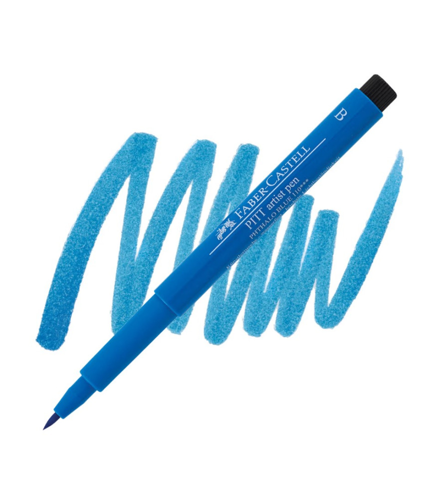 Faber Castell Pitt Artsit Brush Tip Pen - Phthalo Blue