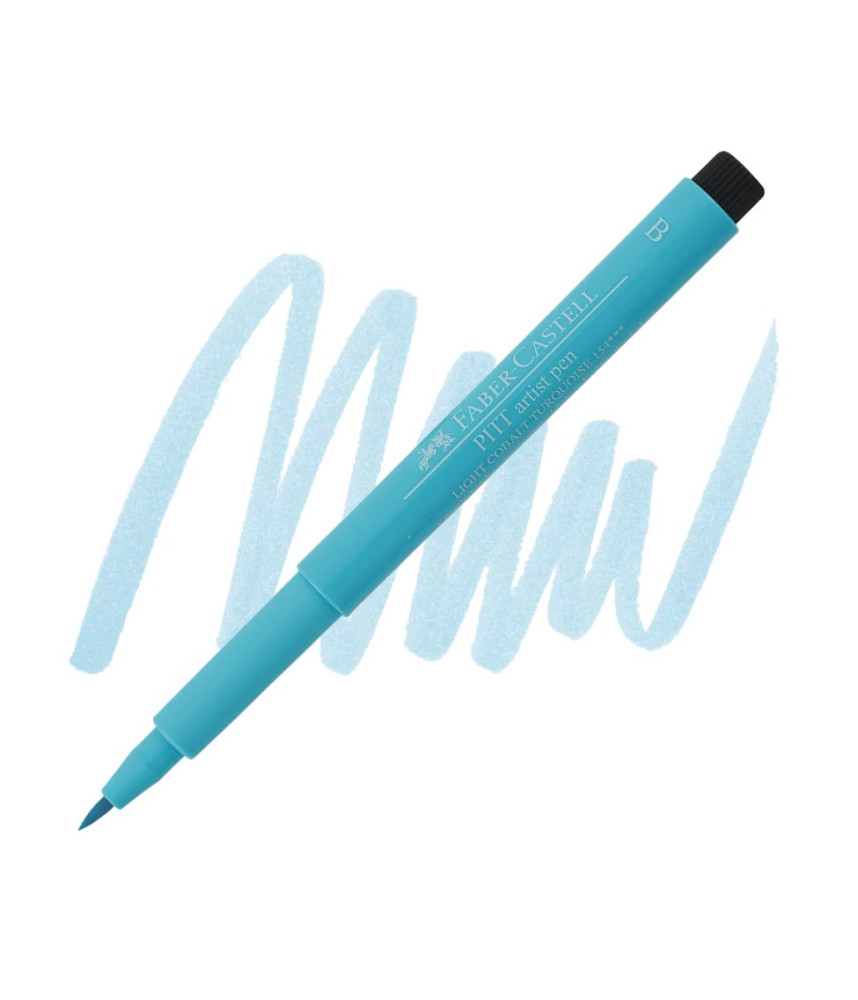 Faber Castell Pitt Artist Brush Tip Pen - Light Cobalt Turquoise
