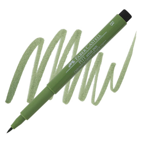 Faber Castell Pitt Artist Brush Tip Pen - Chromium Green Opaque