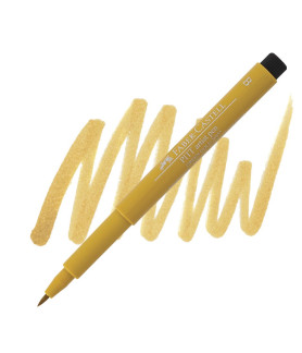 Faber Castell Pitt Artist Brush Tip Pen - Gold Green