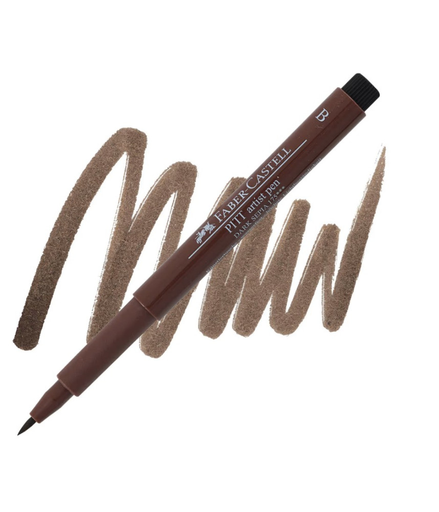 Faber Castell Pitt Artist Brush Tip Pen - Dark Sepia