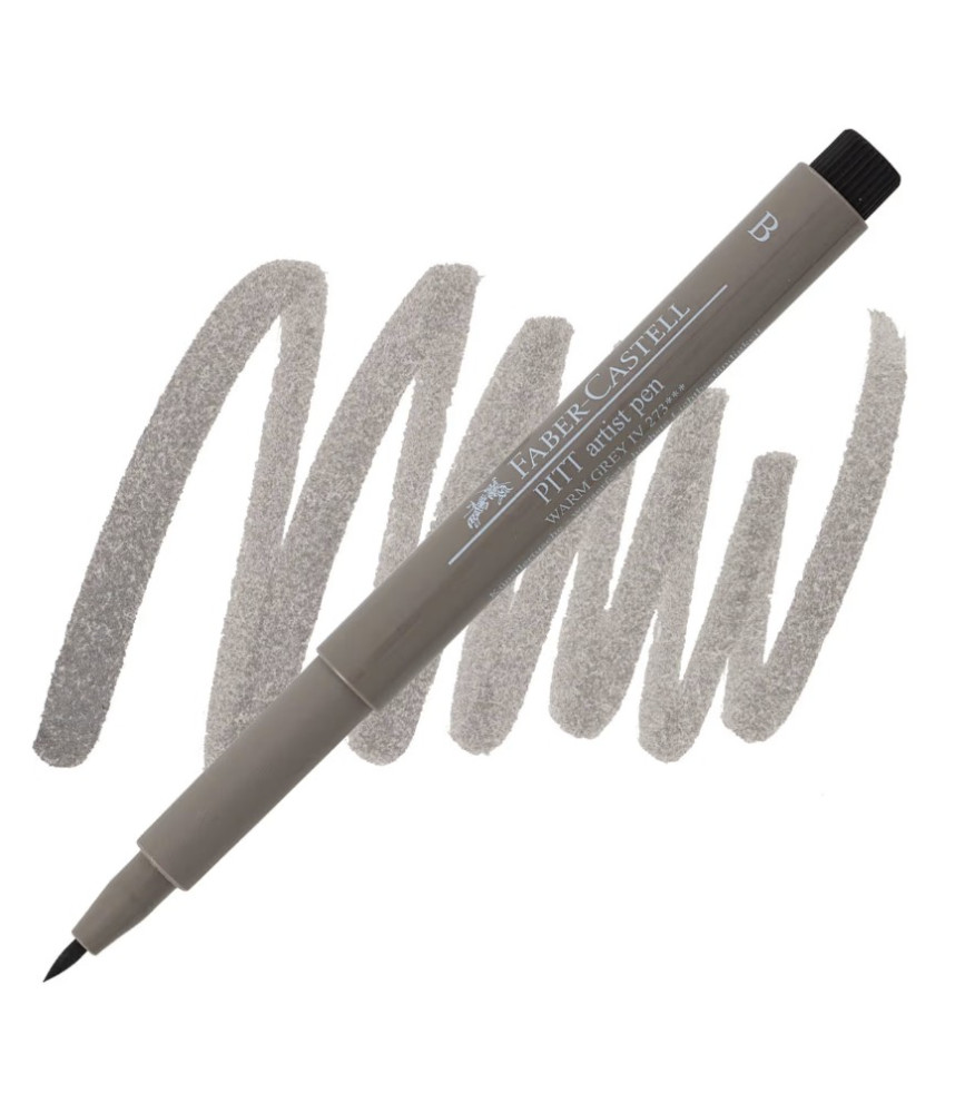 Faber Castell Pitt Artist Brush Tip Pen - Warm Grey IV