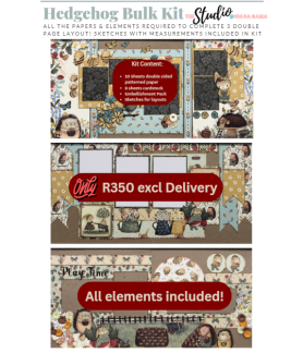 Scrapbook Studio Hedgehog Layouts/ Kits
