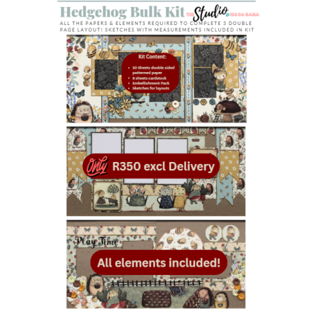 Scrapbook Studio Hedgehog Layouts/ Kits