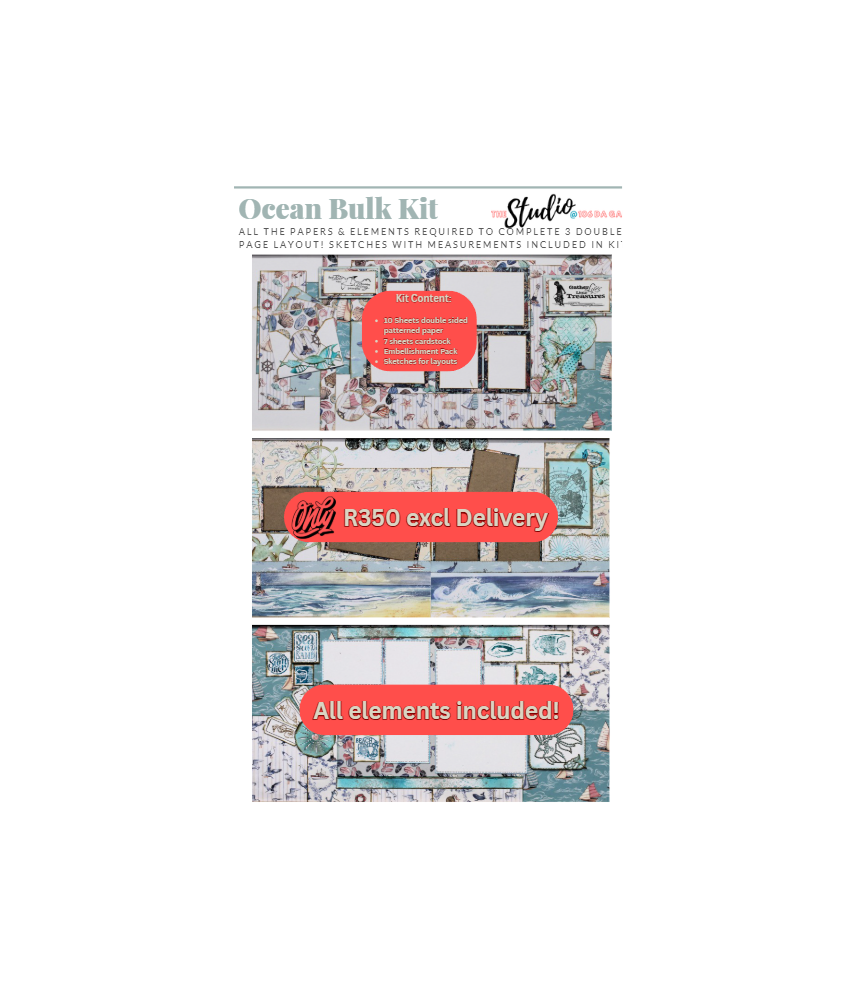 Scrapbook Studio Ocean Tale Layouts/ Kits