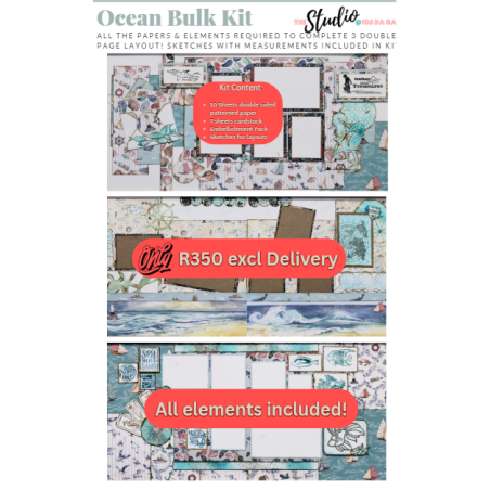 Scrapbook Studio Ocean Tale Layouts/ Kits