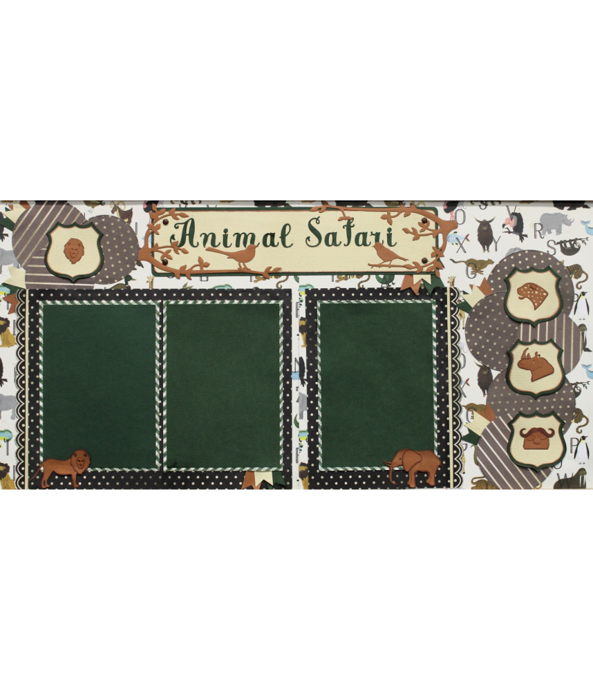 Scrapbook Studio Animal Safari Notes Layout/ Kits