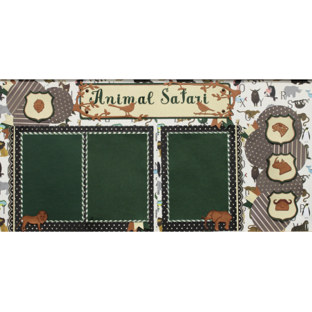 Scrapbook Studio Animal Safari Notes Layout/ Kits