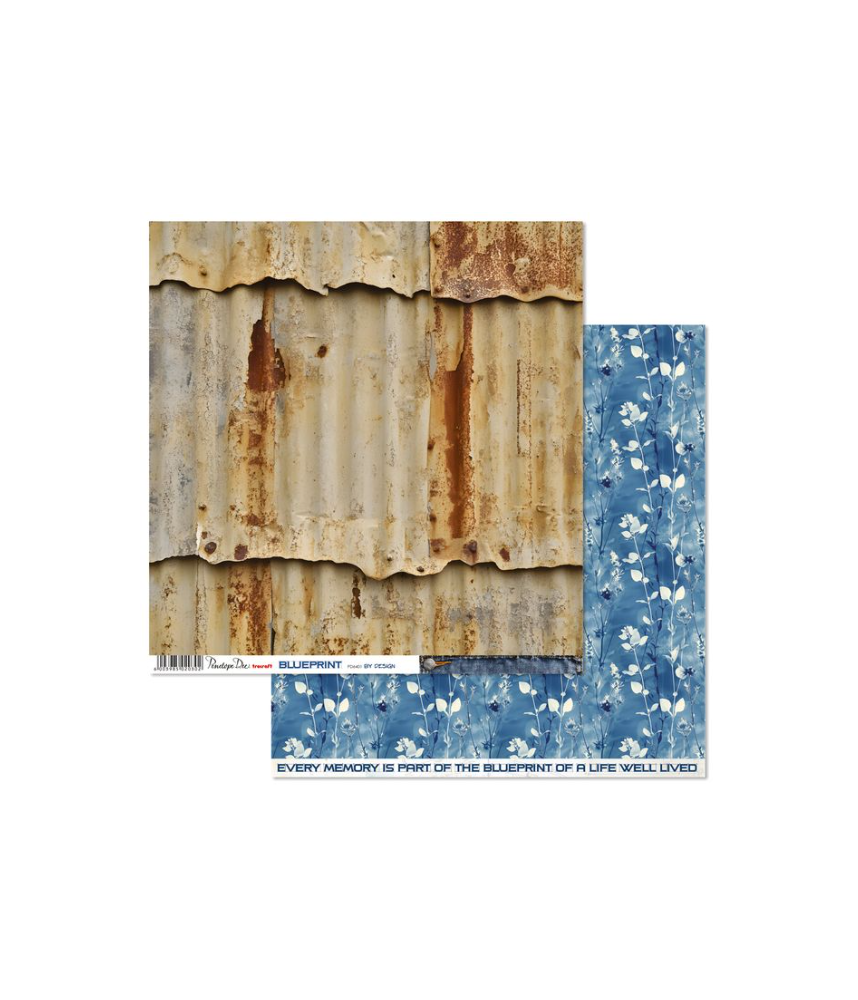Penlope Dee 12 x 12 Blueprint Paper - By Design