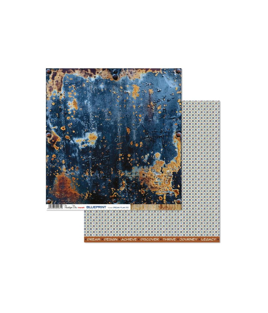 Penelope Dee 12 X 12 Blueprint Paper - Dream.Plan.Do